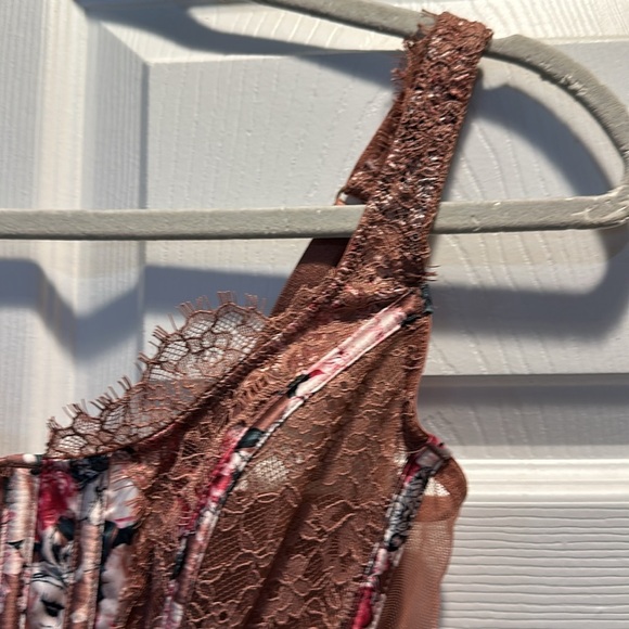 Victoria’s Secret Dream Angels Floral Satin and Lace Cropped Corset Bra Top S-DD - Picture 4 of 7